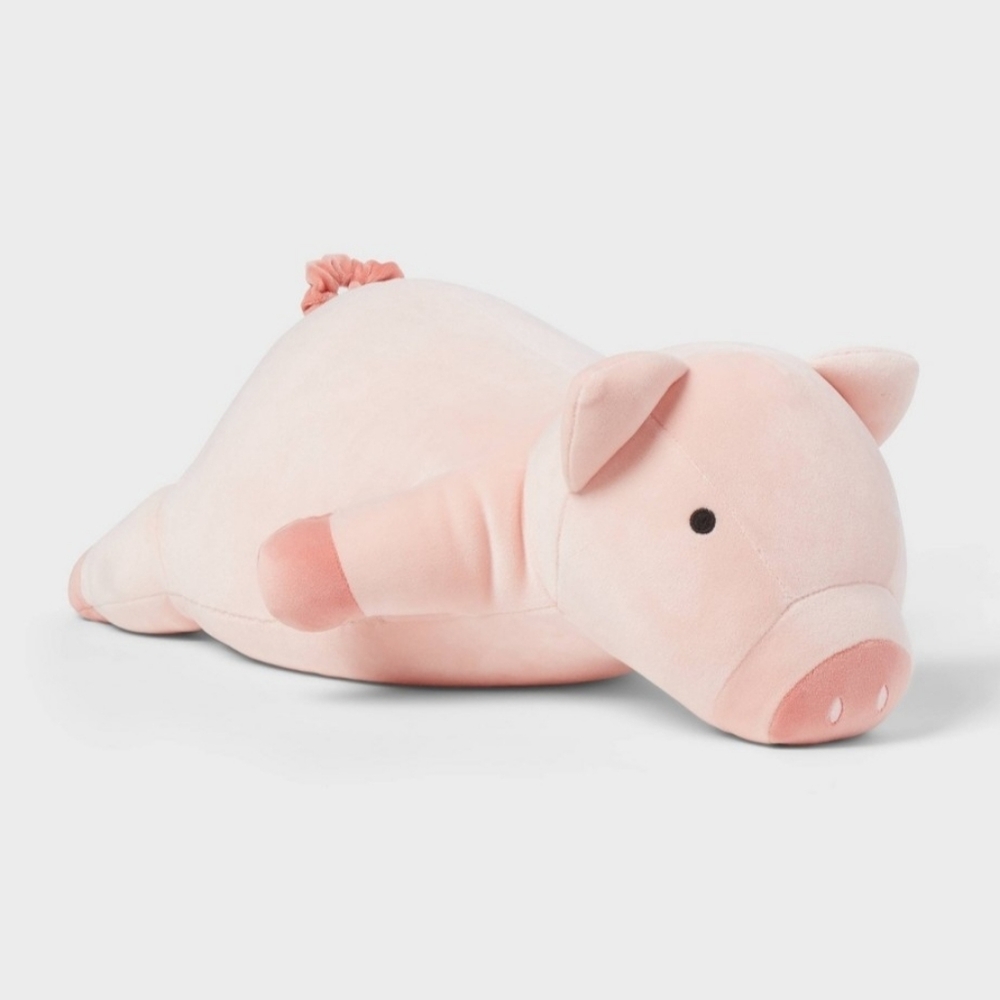 Pig Weighted Plush Throw Sensory Pillow - Pillowfort